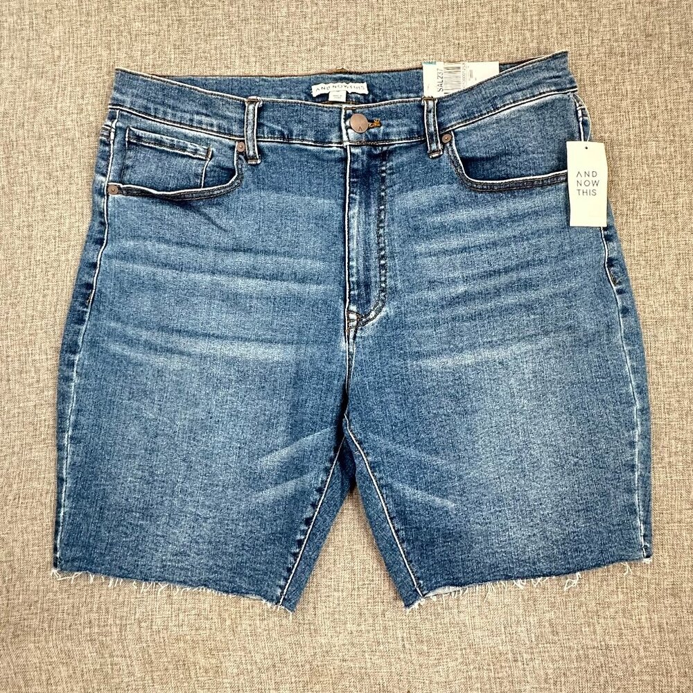 NEW! And Now This Denim Cut of Shorts Sz 36 MSRP: $38 Stretchy‎ Blue Jean Shorts